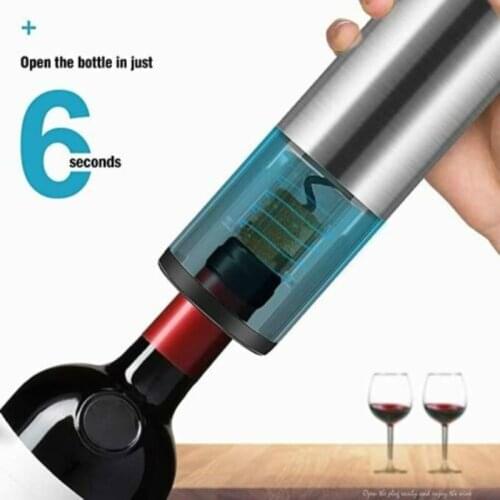 Rechargeable Electric Wine Opener, Automatic Bottle Opener Stainless Steel Wine Opener Kitchen Tools Gadgets Kitchen Dining Bar