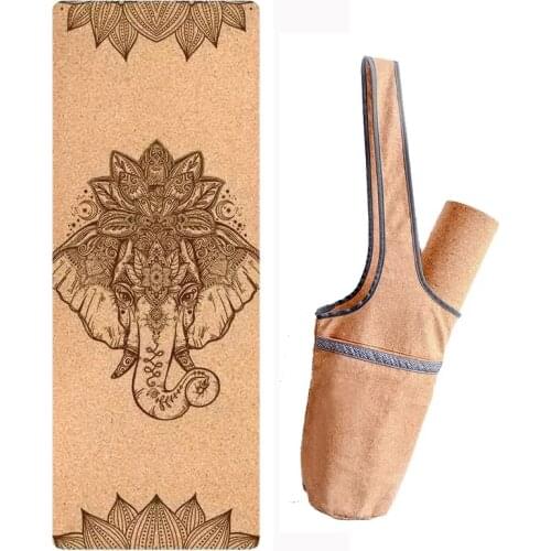 Customized Yoga Mat Cork TPE Natural 5mm Non-slip Sports Mats Absorb Sweat Odorless for Pilates Gymnastics Sport Indoor carpet