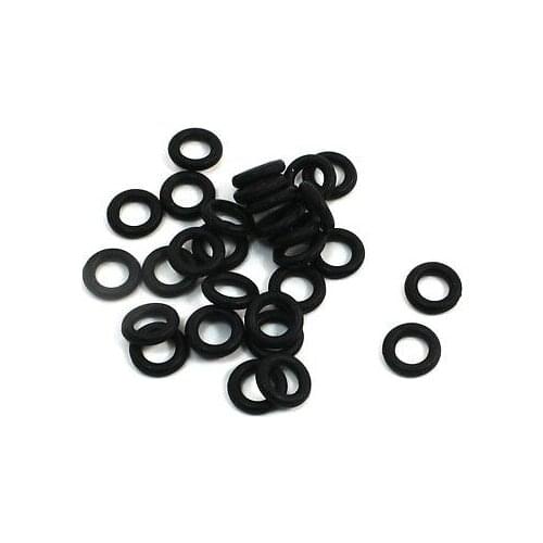 7mm x 4mm x 1.5mm Rubber O Rings Oil Seal Gasket Washer Replacement 30 Pcs