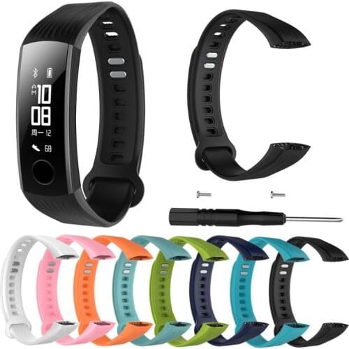 Sports Silicone Bracelet Strap Wristband For Huawei Honor 3 Smart Watch Band Dropship New