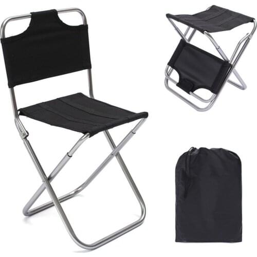 Super light 7075 aluminum folding chair outdoor portable stool recreational fishing chair BBQ stool