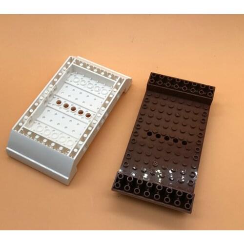 Technology building block moc-95227 hull ship deck connector DIY assembly toy model 8x16x2 particles