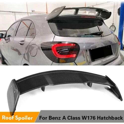 Rear Roof Spoiler For Mercedes-Benz A180 A200 A250 A260 A45 AMG Hatchback 4-Door Carbon Fiber Roof Spoiler Wing 2013 - 2017