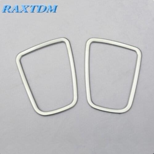 2 Pcs/Set Stainless Steel Car Air Vent Circle Trim Air Conditioner Protection Sticker for Kia Sportage Kx5 QL 2016 2017 Parts