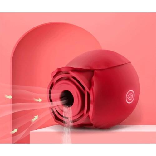 Rose Shape Vagina Lick Sucking Vibrator Intimate Good Nipple Sucker Oral Licking Clitoris Stimulation Powerful Sex Toy for Women