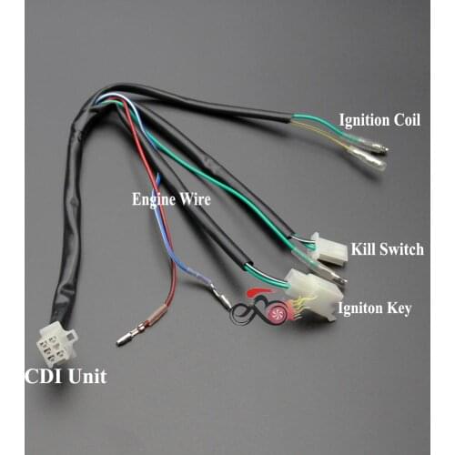 Engine Wiring Harness 125cc Lifan Zonshen SSR 125cc Pit Dirt Bike XR70 XR50 CRF50 CRF70 Max E-Moto NEW