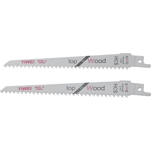 2Pcs 6" Blades Reciprocating Saw Sharp S644D Extra Pruning For Wood Safety