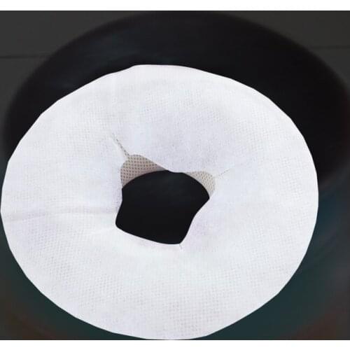 200pcs Disposable Non Woven Fabric Face Pad Filter Silicon Spa Pillow Cover SPA Gel Face Rest Overlay Silicone Pad Cover