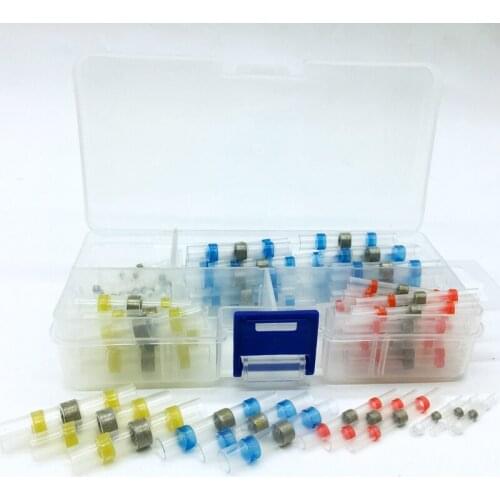 50pcs/100pcs Waterproof Solder Seal Heat Shrink Butt Connectors Soldering Sleeve Wire Connector Cable Terminal