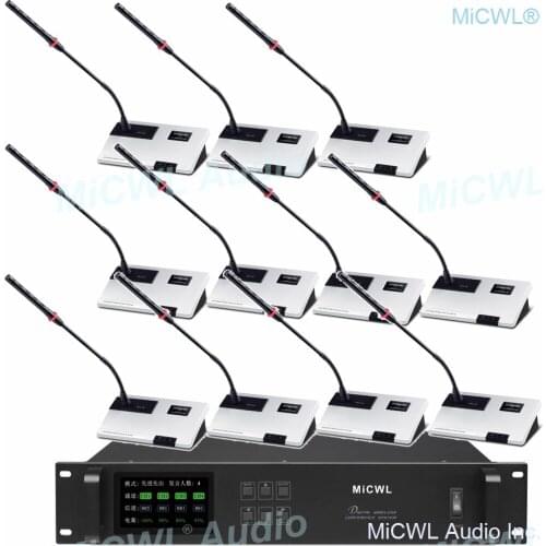 ACTS-60 Pro Digital Wireless Conference Manager Microphone System Table Gooseneck President Delegate Mics MiCWL A10M-A102
