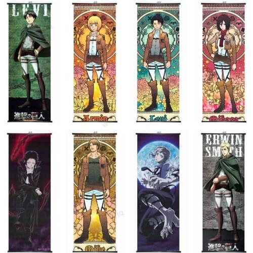 WTQ Shingeki No Kyojin Canvas Painting Attack on Titan Anime Posters Wall Decor Wall Art Picture Room Decor Home Decor