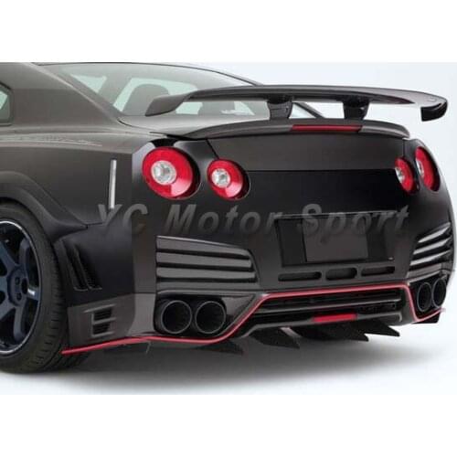 Car Accessories FRP Fiber Glass VS Hyper Narrow Style Trunk Spoiler Fit For 2008-2015 R35 GTR Rear Wing with Base 1520mm