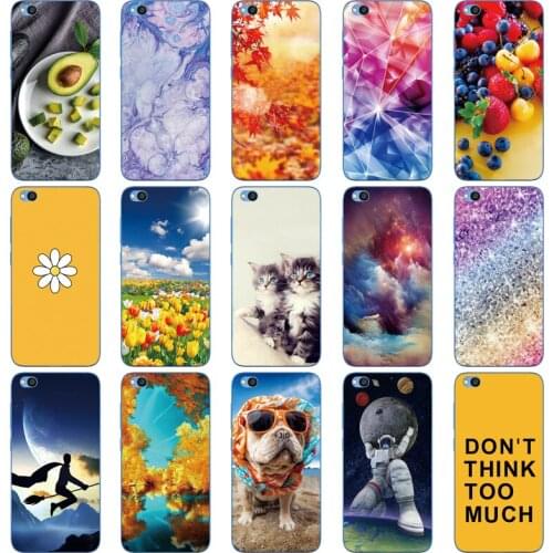 For Xiaomi Redmi Go Case 5.0" Painted Silicon Soft TPU Back Phone Cover For Xiaomi Redmi Go Global Version Hoesje Coque Bumper