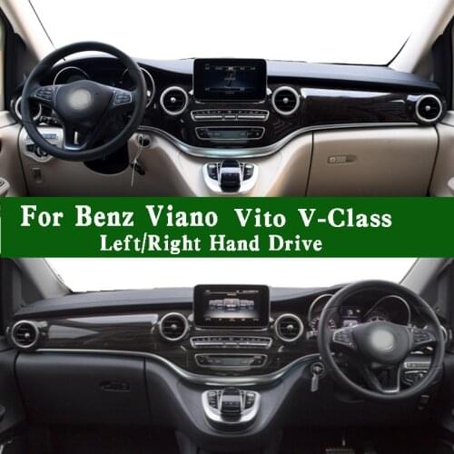 Fits Mercedes-Benz V-Class VITO Mixto Viano W447 V260 250 220 300 Dashmat Dashboard Cover Pad Dash Mat Carpet Left Right Drive