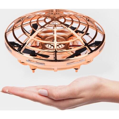 Hand Operated Levitation Drone Toy Infrared Induction Remote Flying Quadcopter Kids Interactive Helicopter Mini Drone UFO Toys
