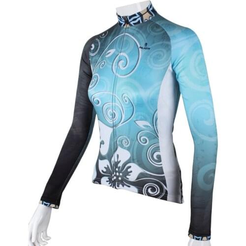 Breathable cycling jersey MTB road bike clothing vintage xxl blue jerseys bicycle for women