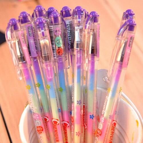 10pcs/lot Change Fluorescent Pencil Writing Markers Highlighters Highlighter Pens Kids Painting Gift