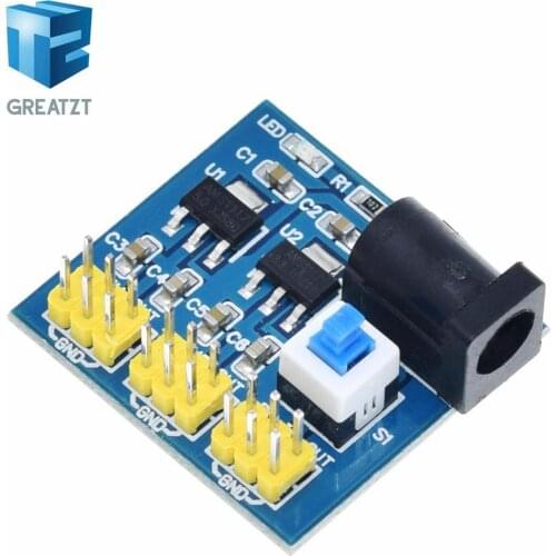 GREATZT DC-DC 12V To 3.3V 5V Buck Step down Power Supply Module For Arduino