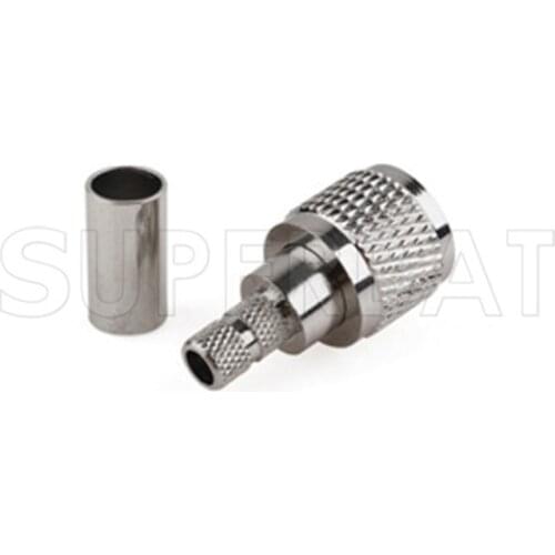 Superbat Mini-UHF Plug Crimp for RG58 LMR195 RG142 Cable Straight RF Connector