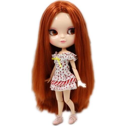 ICY DBS Doll 30CM Nude small chest Joint azone Body ren borwn Hair central parting Fortune Days F&D No.BL232 free shipping