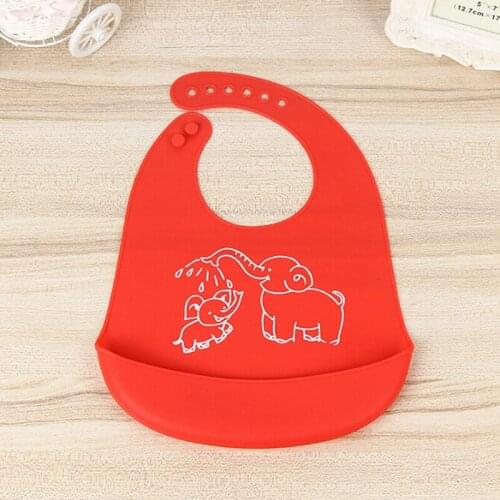 Childrens Summer Adjustable Waterproof Bib Cartoon Prints Kids Silicon Bib Baby Feeding Tools Boy Girl Bibs Apron New Baby Bib