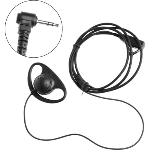 D-Type Earpiece Headset PTT Mic For Motorola Talkabout Walkie Talkie 2.5mm 1-Pin
