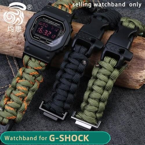 Nylon Watch Strap for C-asio dw5600 / gw-m5610 / gw5000 modified nylon watchband ga100/110/120/140/ canvas wristband accessories