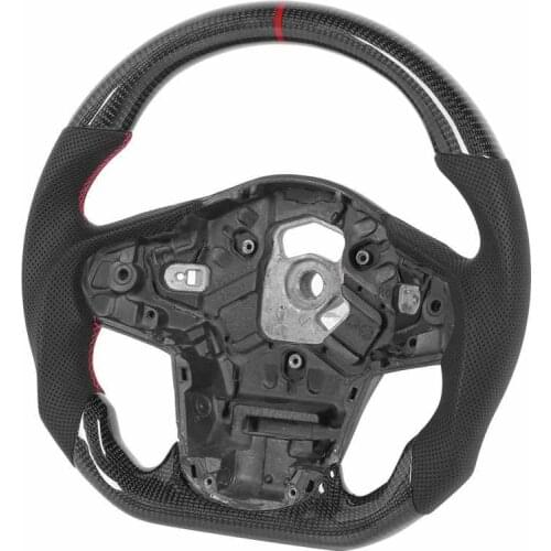 New Carbon Fiber Steering Wheel Nappa Perforated Leather Fit for Toyota GR Supra A90 2020