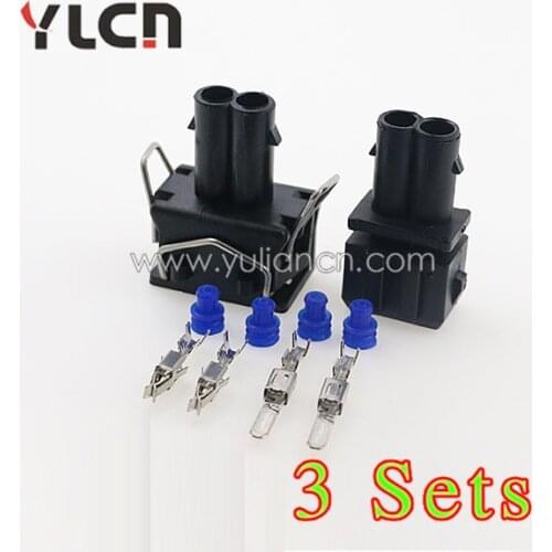 New brand 2 pin micro usb connectors plug free shipping