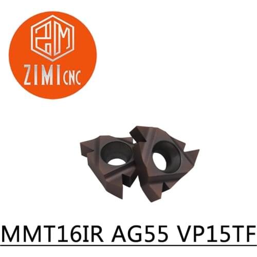 CNC threaded insert 10 pcs MMT16IR AG55 VP15TF brand new positive angle carbide blade metal turning tool threaded car blade
