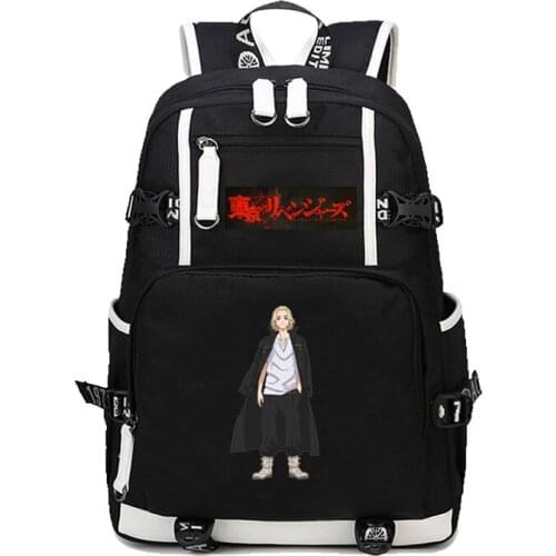 Anime Tokyo Revengers Backpack School Bags Bookbag Satchel Work Bag women men Laptop Travel Shoulder Bags