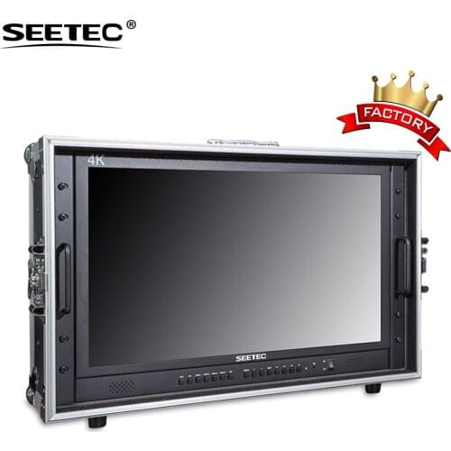 SEETEC broadcast led cinema display 24 monitor with 3840*2160 resolution quad slip display