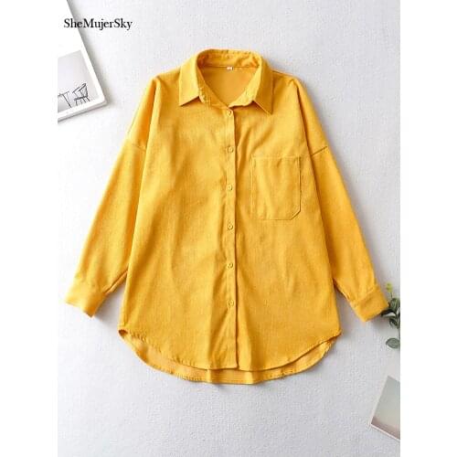 SHEMUJERSKY Yellow Blouses