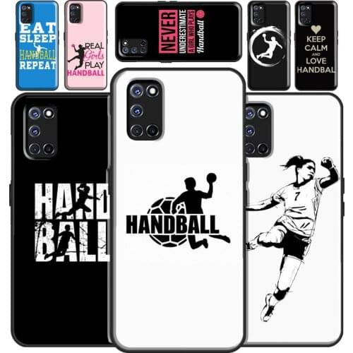 Handball Sport Case For OPPO A15 A91 A83 A3S A5S A1K A52 A72 A5 A9 A31 A53 2020 Find X3 Pro F5 F7 Cover