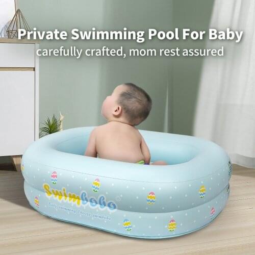 Swimbobo Kids Inflatable Bathing Pool Infant Portable Folding Bathtub Safety Private Swimming Pool For Baby Dropshipping k6021