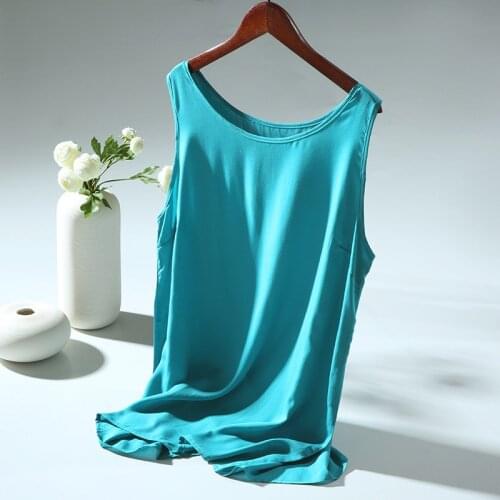 Women Summer Solid Color Sleeveless Tops Ladies Loose Tanks Female 2020 Thin Loose Tanktops Tanks