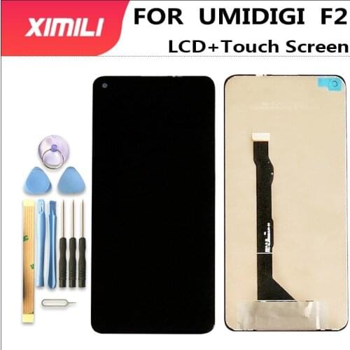 Origina For UMIDIGI F2 LCD Display+Touch Screen 100% Original Tested LCD Digitizer Glass Panel Replacement For Umidigi f2 +Tools