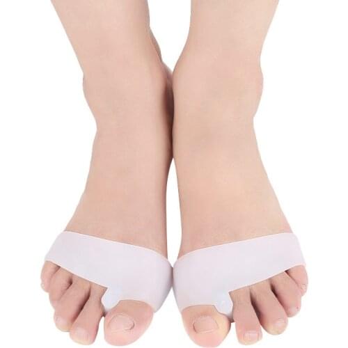 1-2Pair Forefoot Pad Hallux Valgus Straightener Toe Corrector Thumb Separator Bunion Pain Relieve Protector Tools For Pedicure