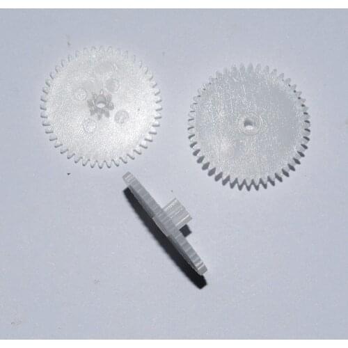 10/100pcs big gear 44teeth/small gear 8teeth plastic gears 2.05mm shaft hole losse fit 2mm shaft 44082B