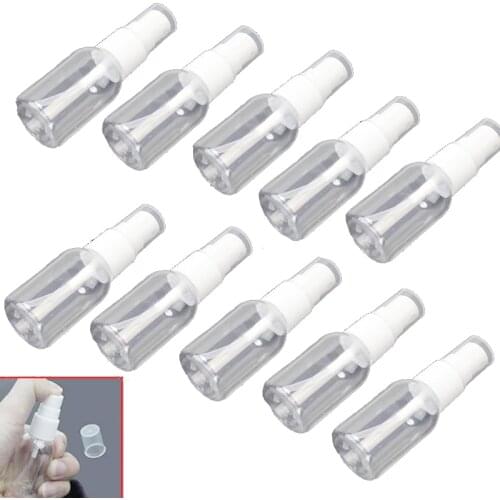 10Pcs Spray Bottle Travel Clear Plastic Perfume 30ml Empty Small Spray Bottles Essential Oil Atomizer Travel Accessories