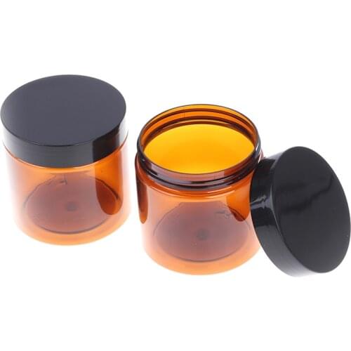 200ml Plastic Amber Brown Cosmetic Make Up Face Cream Bottles Lip Balm Sample Container Jar Pot Cheap Wholesale