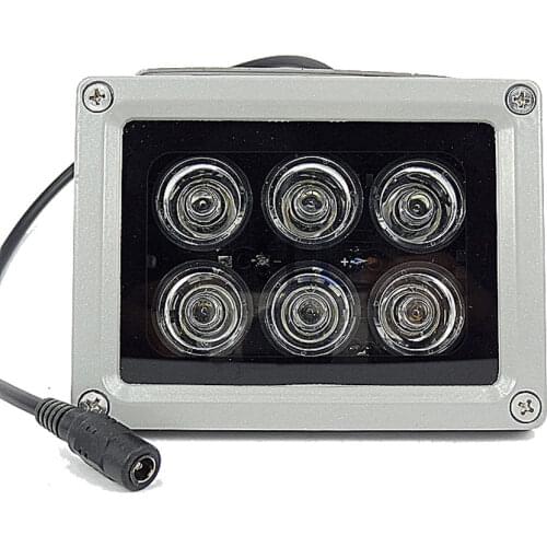 80m CCTV LEDS 6PCS IR Light CCTV Fill Leds Illuminator Infrared Lamp IP66 850nm Waterproof Night Vision for CCTV camera