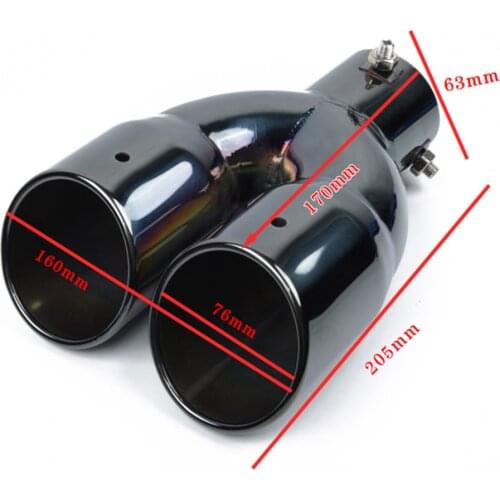 Accessories Dual Rear Muffler Exhaust Tip Tail Pipe Outlet 2.5\\\'\\\' Parts