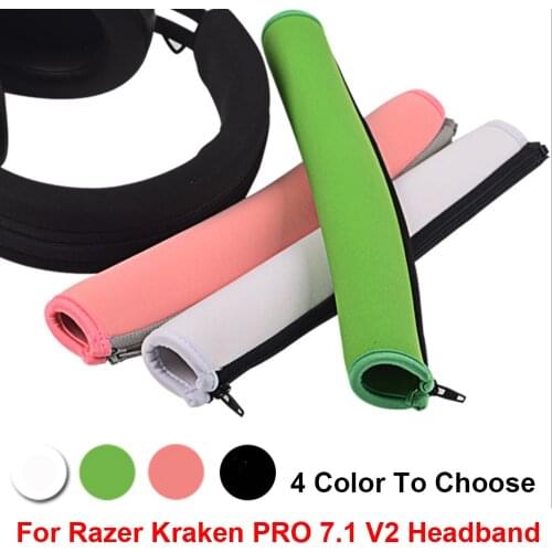 POYATU For Razer Kraken 7.1 Earpads Headphone Ear Pads For Razer Kraken 7.1 Chroma V2 USB Gaming Pro V2 Head Band Headband Cover