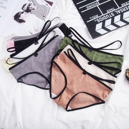 Girl Cotton Seamless Underwear Briefs Female Casual Underpants Briefs Sexy Lingerie Woman Breathable Intimate Pant