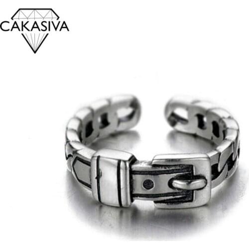 S925 Sterling Silver Ring Creative Simple Knot Retro Ring Couple Opening Adjustment Ring Sterling Silver Vintage Ring