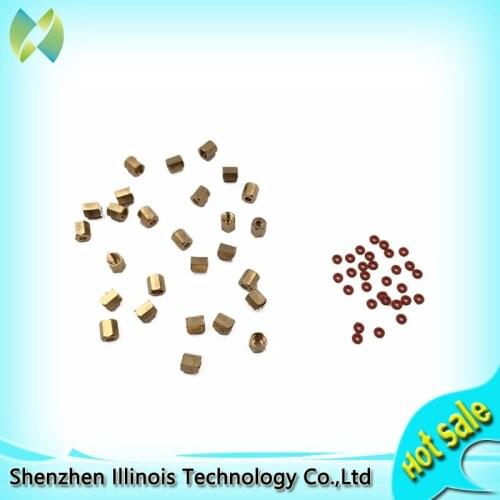 Copper Screw Joint (6mm diameter) O Ring Damper Cartridge Ink Tube 3mm(O.D)*2mm(I.D) for DX5 DX7 Damper Small connector