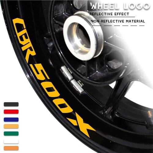 Motorcycle modified decals wheel rim reflective waterproof custom personalized decorative sticker for HONDA CBR500X cbr 500x