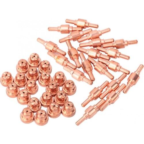 Plastic Welding Nozzle 40pcs Plasma Cutter Consumables Electrode Nozzle Tip For PT31 LGK40 Plasma Torch For Welding