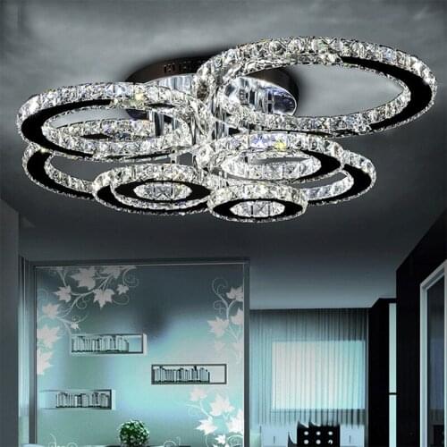 New High Quality Crystal Ceiling Light Ceiling Fixtures Round lustre de cristal Living Room Hotel Lights LED Lamp
